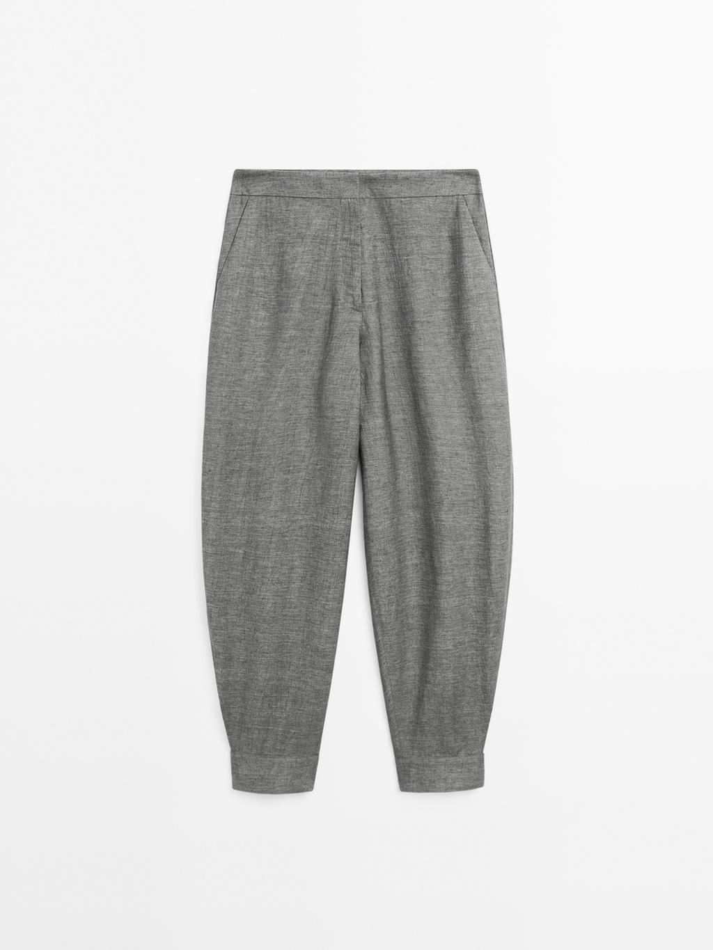 Sarouel trousers with button details