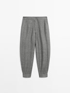 Sarouel trousers with button details