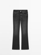 High waist flare fit skinny jeans