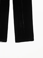 Wide-leg velvet trousers