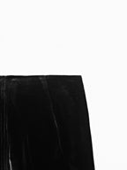 Wide-leg velvet trousers