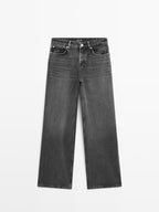 High-waist barrel fit jeans