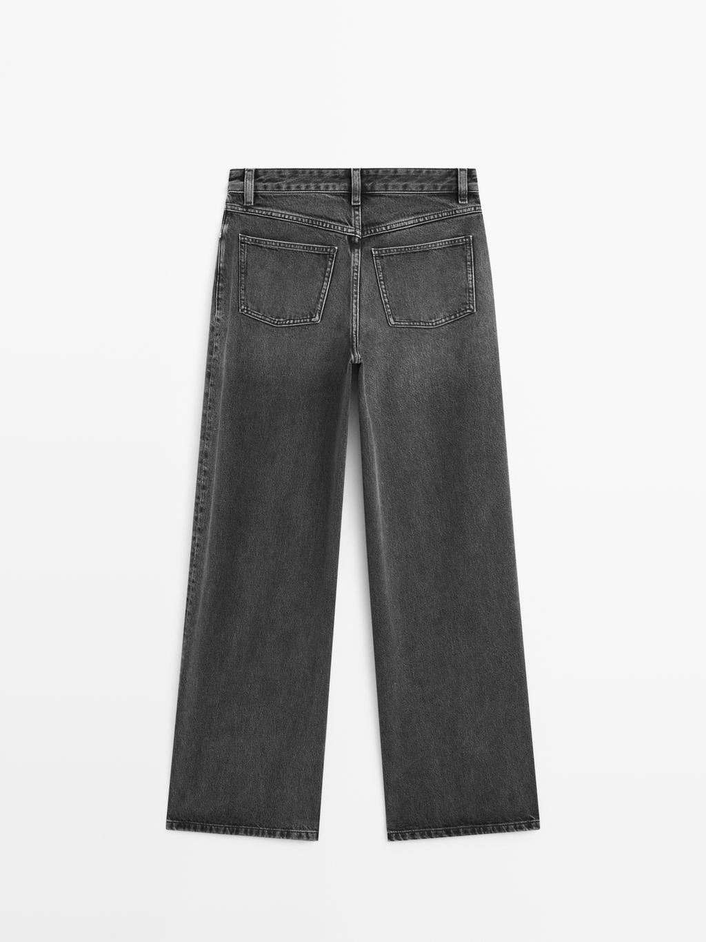 High-waist barrel fit jeans