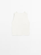 Flowing blouse with lace detail