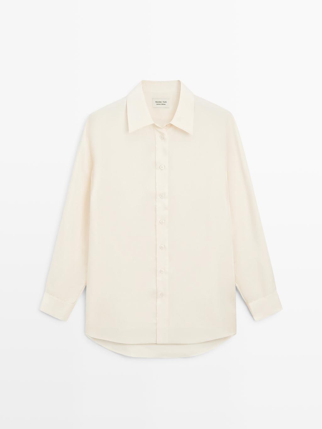 Flowing satin oversize shirt - LIMITED