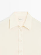 Flowing satin oversize shirt - LIMITED