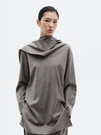 Blouse with tie neck - LIMITED