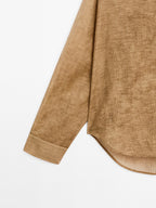 Striped cotton blend shirt