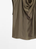 Flowing blouse with striped details