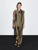 Flowing blouse with striped details