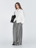 Loose-fitting 100% cotton poplin shirt