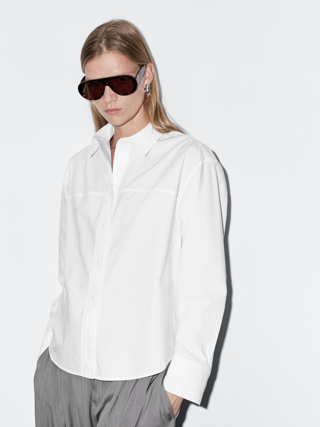 100% cotton shirt with seam detail