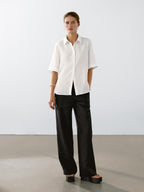 100% linen short sleeve shirt