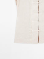 Waistcoat with buttoned chest detail