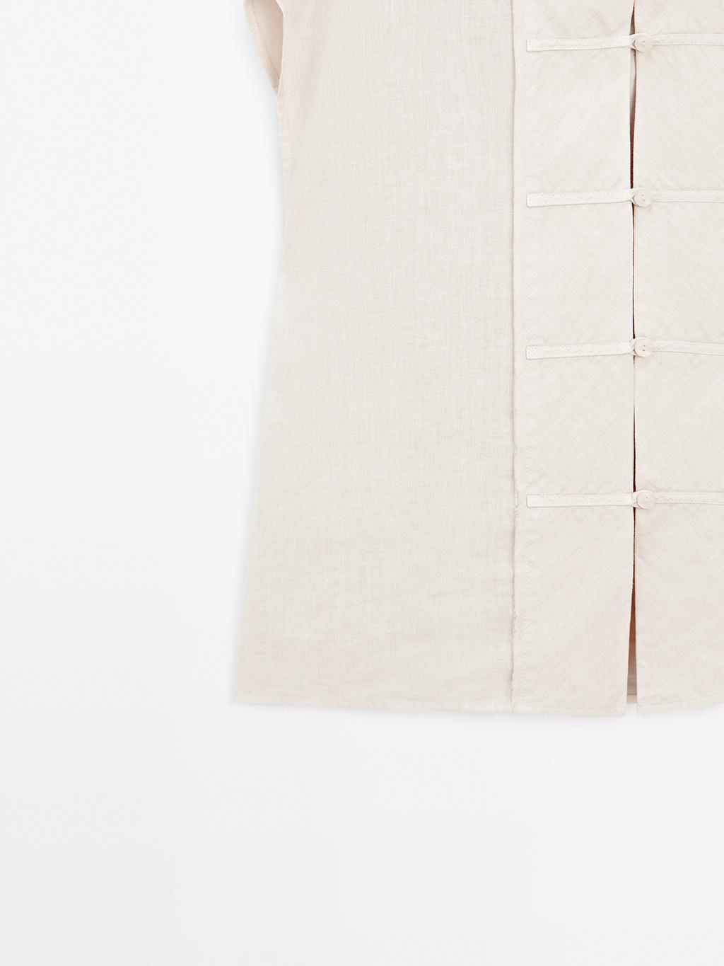 Waistcoat with buttoned chest detail