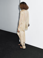 Mulberry silk blend organza shirt