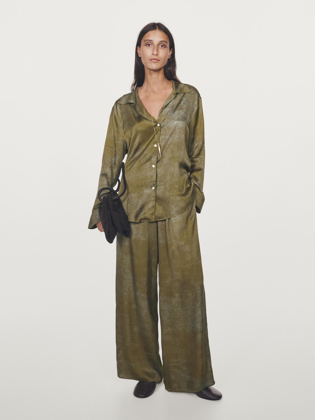 Printed flowing shirt