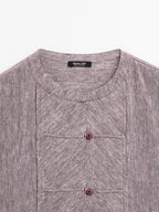 Flowing blouse with bib detail