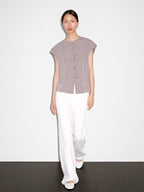 Flowing blouse with bib detail