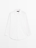 Striped batwing sleeve shirt