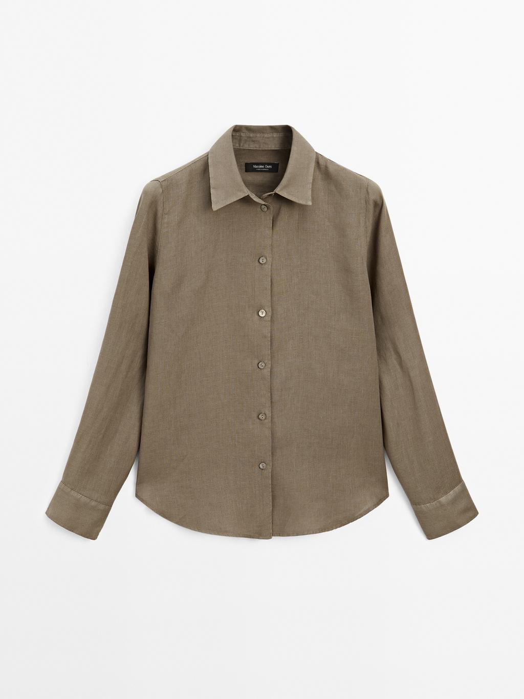 Flowing 100% linen shirt