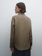 Flowing 100% linen shirt