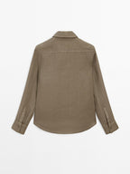 Flowing 100% linen shirt