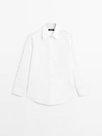 100% cotton shirt with shoulder detail