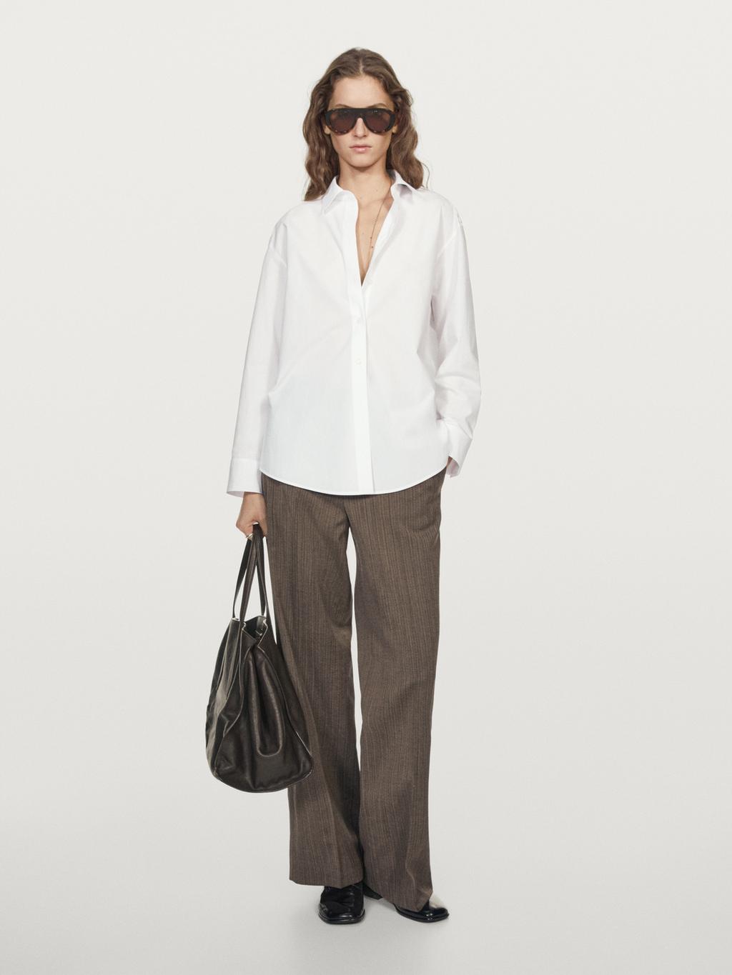 100% cotton shirt with shoulder detail