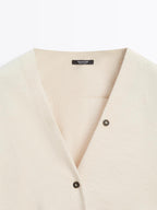 Shirt with rolled-up sleeves