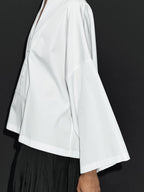 100% cotton blouse with button-up front