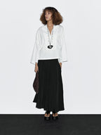 100% cotton blouse with button-up front