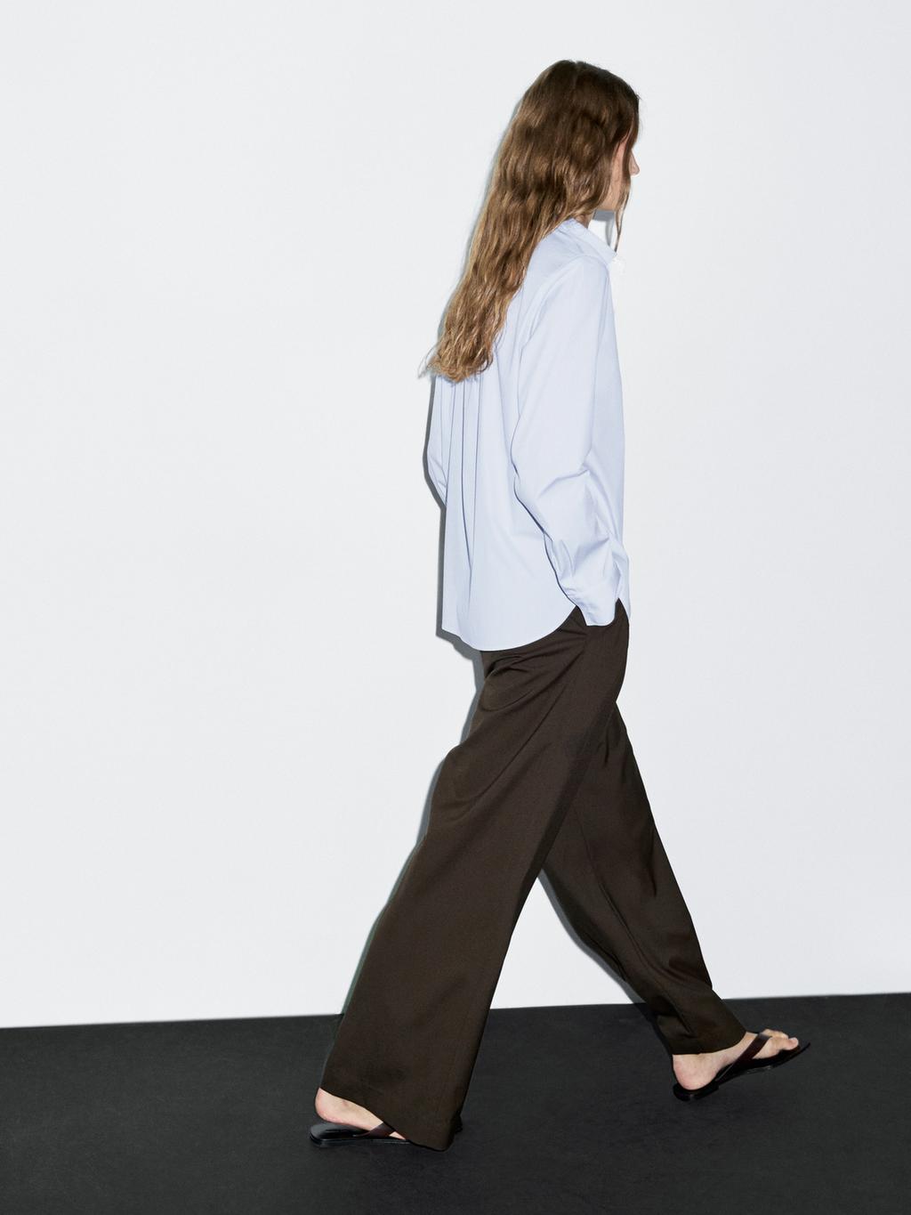 Striped stretch shirt