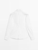 Cotton blend stretch shirt