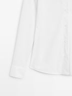 Cotton blend stretch shirt