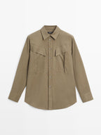 Long shirt with pocket details