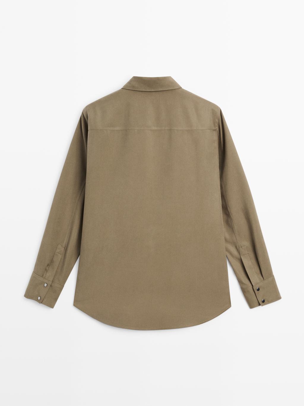 Long shirt with pocket details