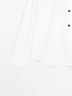 Stand collar shirt with gold buttons