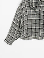 100% linen check shirt