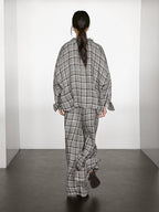 100% linen check shirt