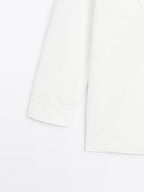 100% cotton surplice blouse