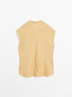 100% linen flowing blouse with open neck