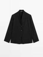 V-neck blazer