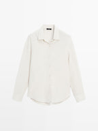 Flowing technical fabric shirt