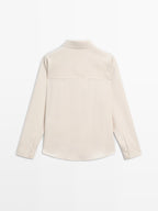 Flowing blouse with button detail