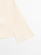 Long sleeve blouse with side button fastening