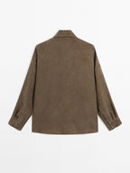 Blouse with zip on the chest