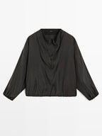 Flowing blouse with drawstring details