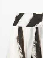 Flowing marble print midi skirt