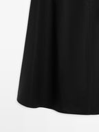 Midi skirt with waistband detail